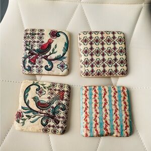 Artistic ceramic coasters by Kate & McRostie